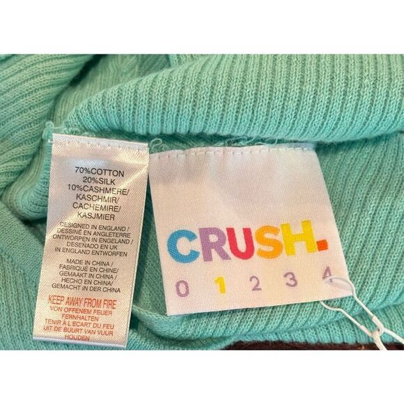 CRUSH CSC Grace Asymmetrical Cotton/Silk/Cashmere Top in Lagoon NWT Size 1 Small - Picture 3 of 5